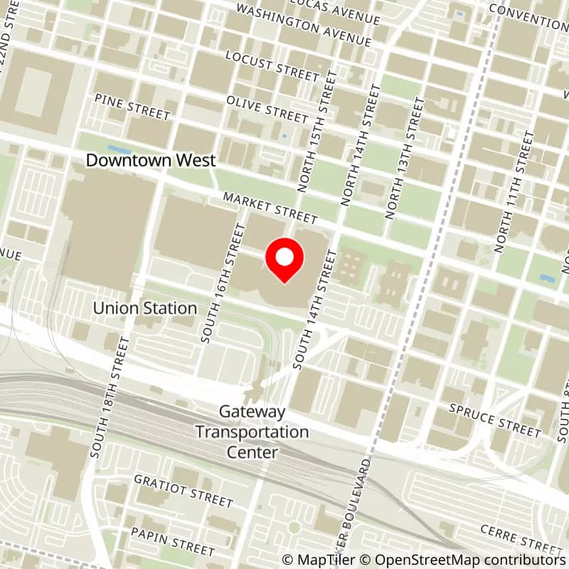 Map of Enterprise Center's location