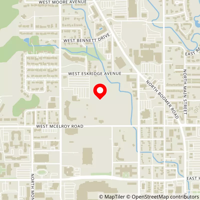 Map of Boone Pickens Stadium's location