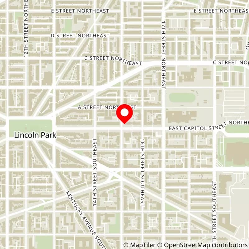 Map of Nationals Park's location