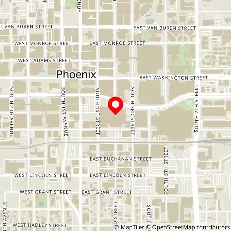 Map of Footprint Center's location