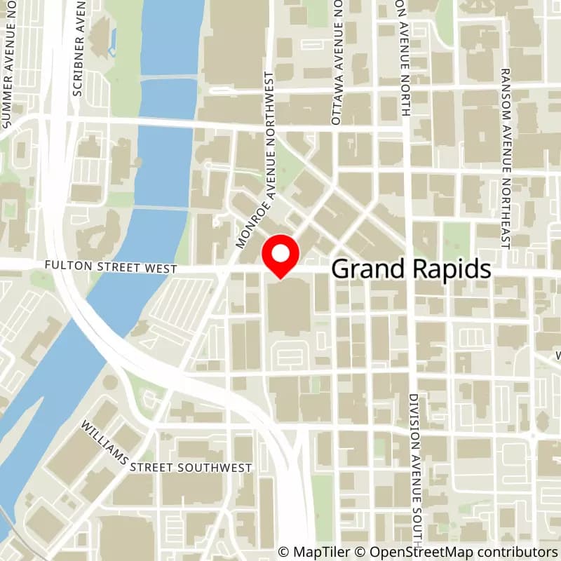 Map of Van Andel Arena's location