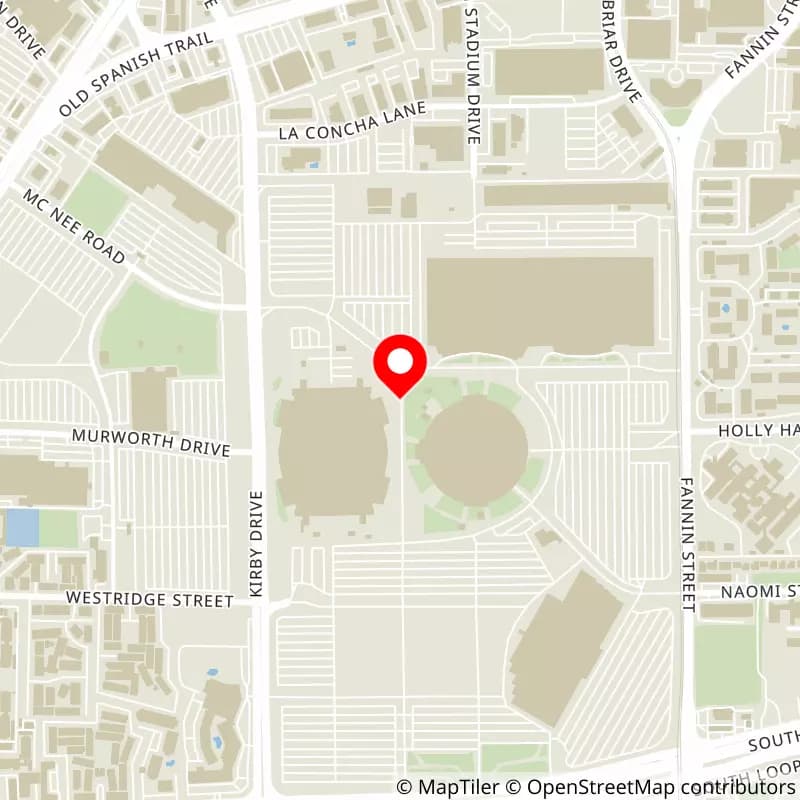 Map of NRG Stadium's location