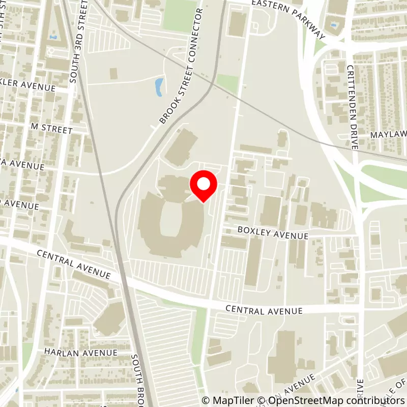 Map of L&N Federal Credit Union Stadium's location