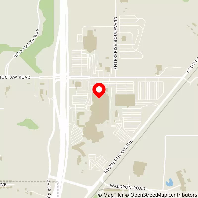 Map of Choctaw Grand Theater's location