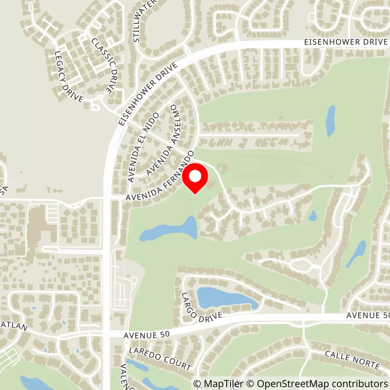 Map of La Quinta Country Club's location