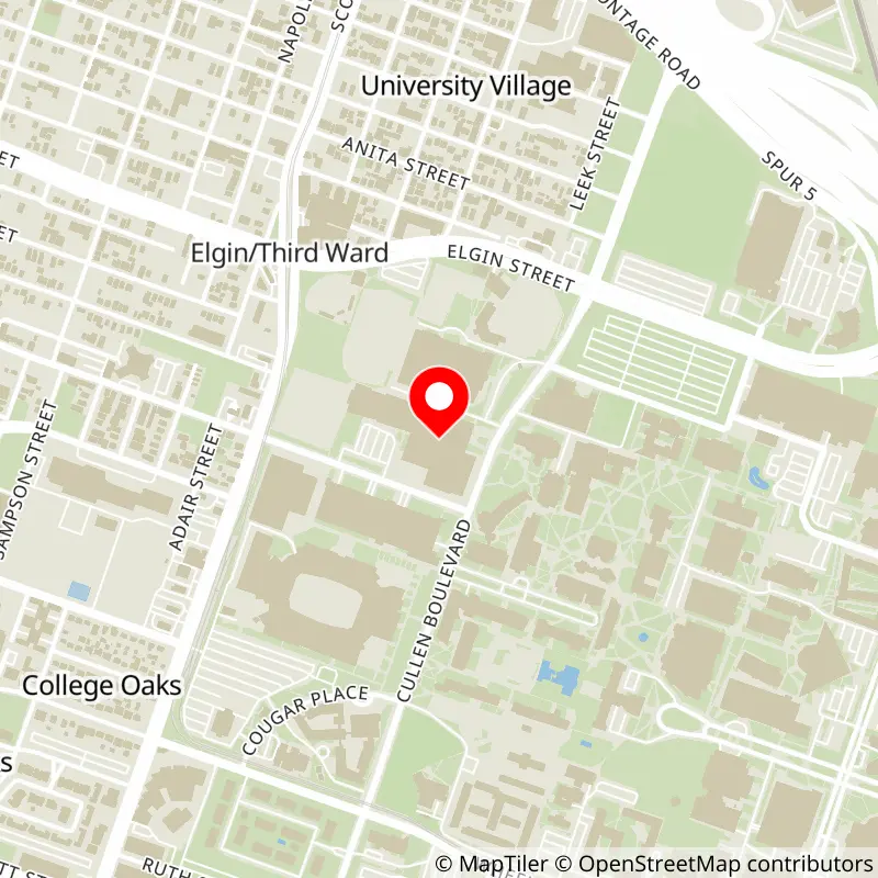 Map of Fertitta Center's location