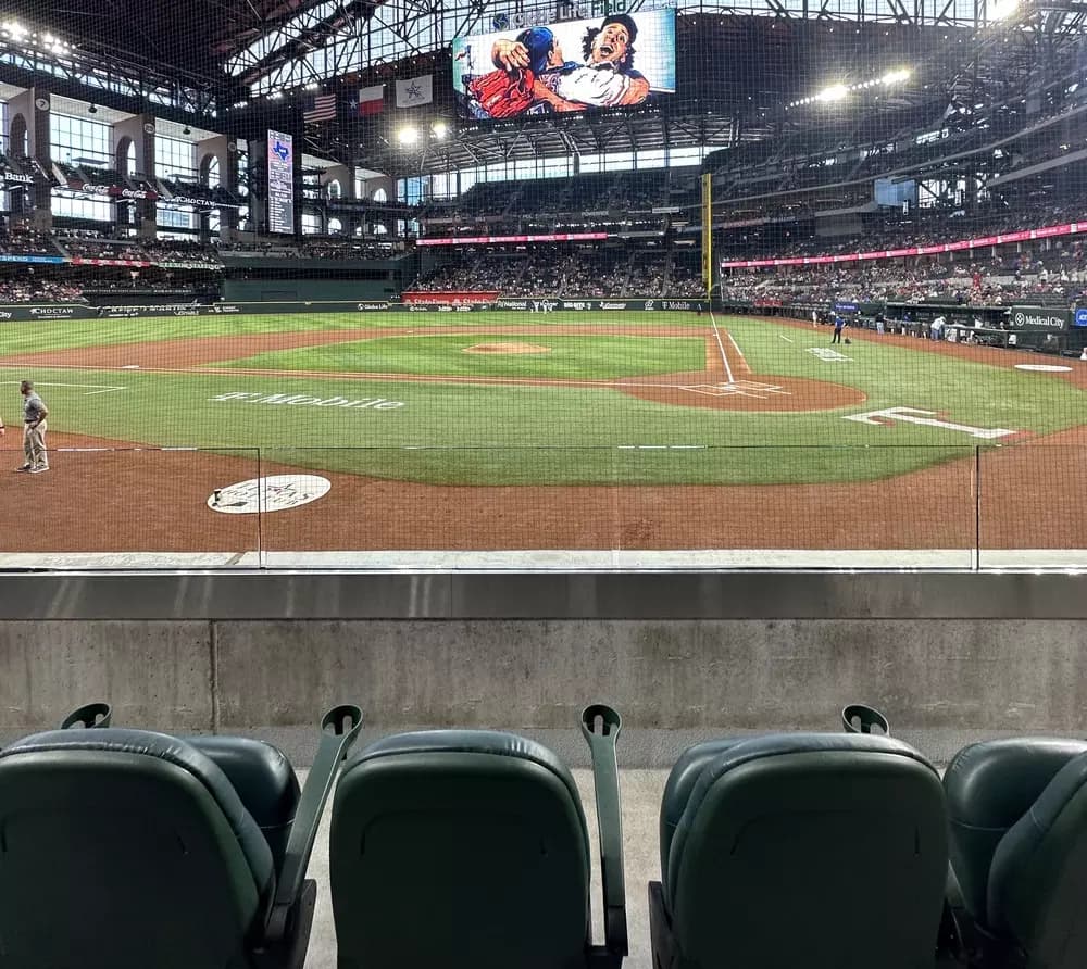 Excellent views from the Lexus Club seats