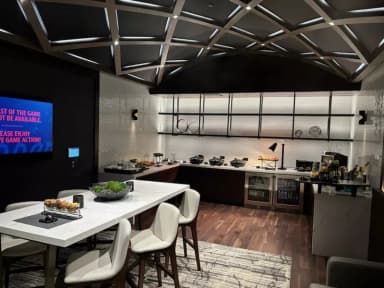 Bungalow Suites are located beneath the seats.