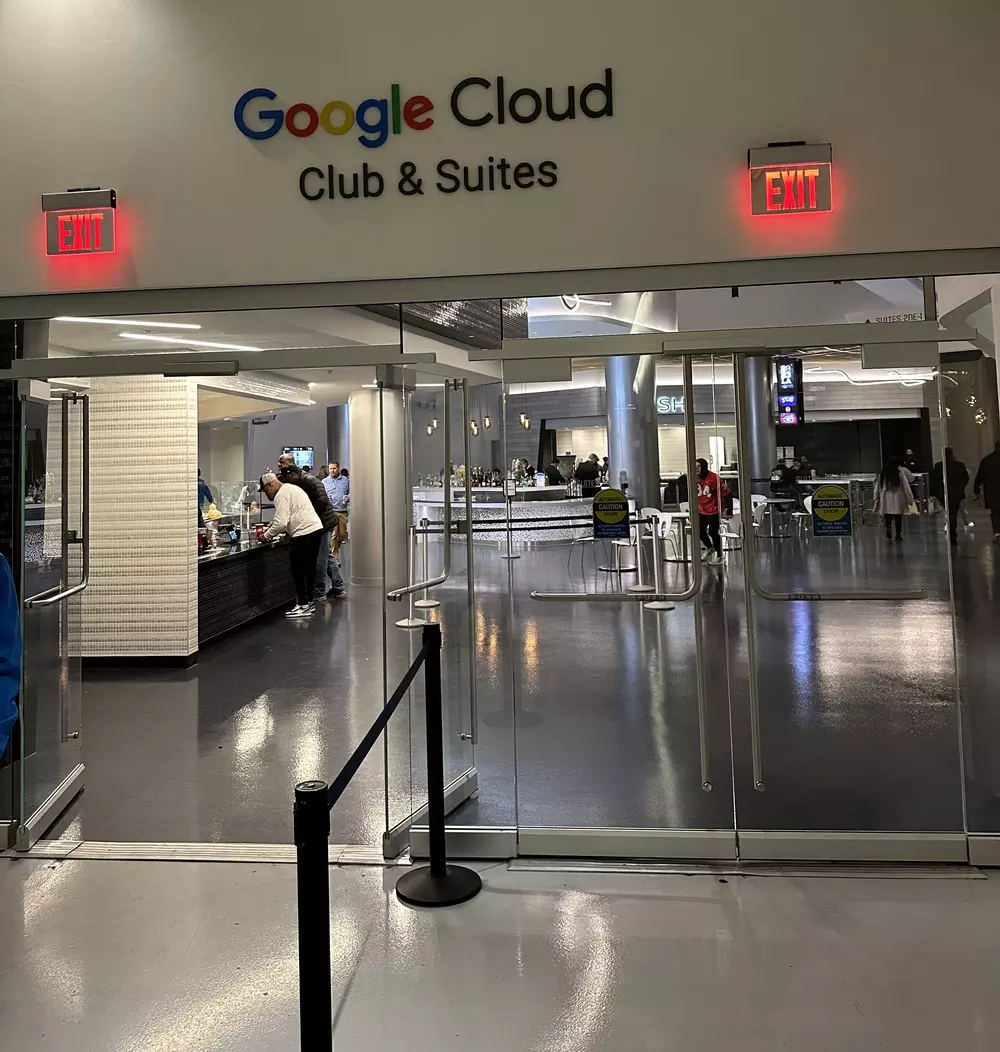Entrance to the Google Cloud Club Suites