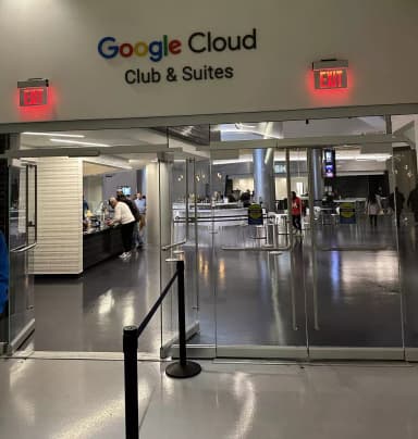 Entrance to the Google Cloud Club Suites