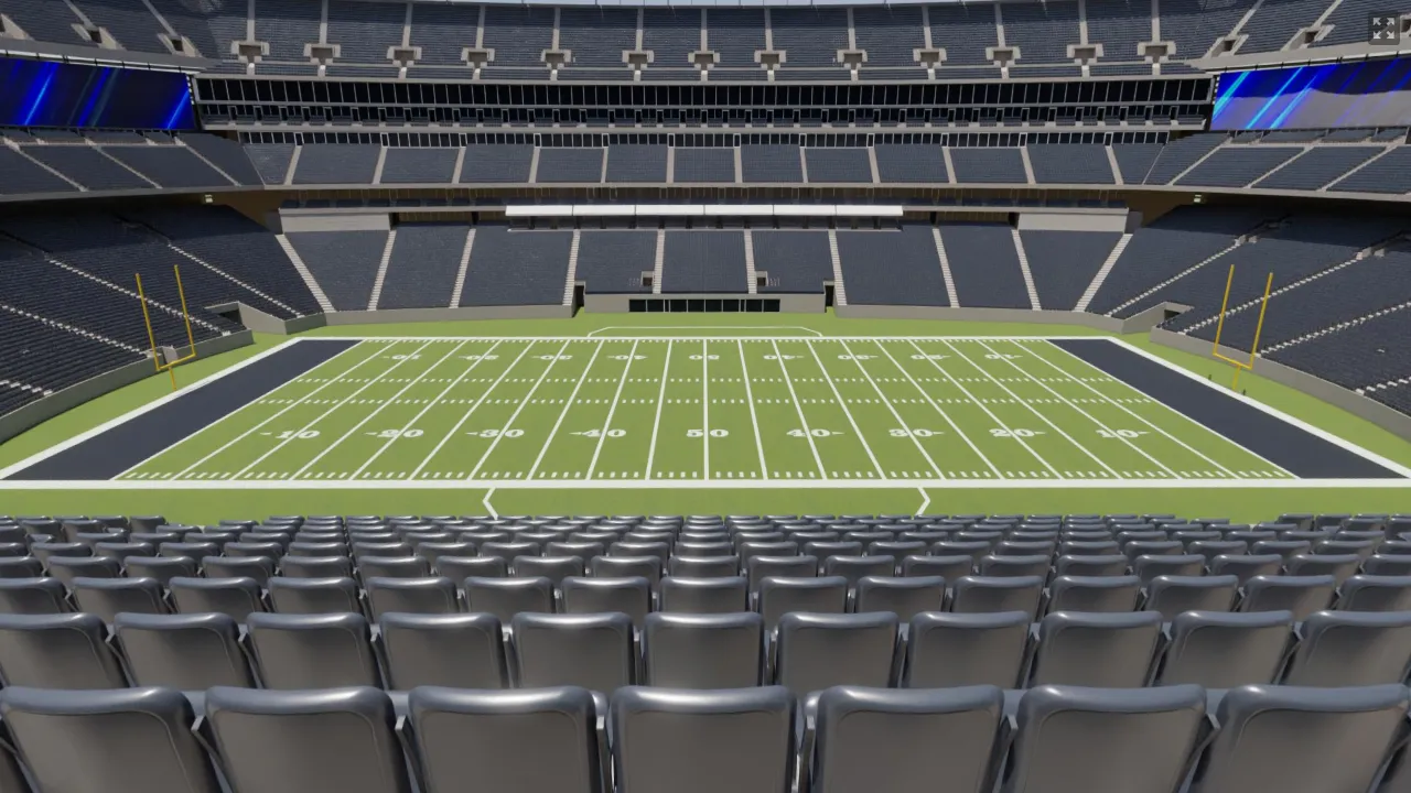 East Mezzanine Club 213, Row 5