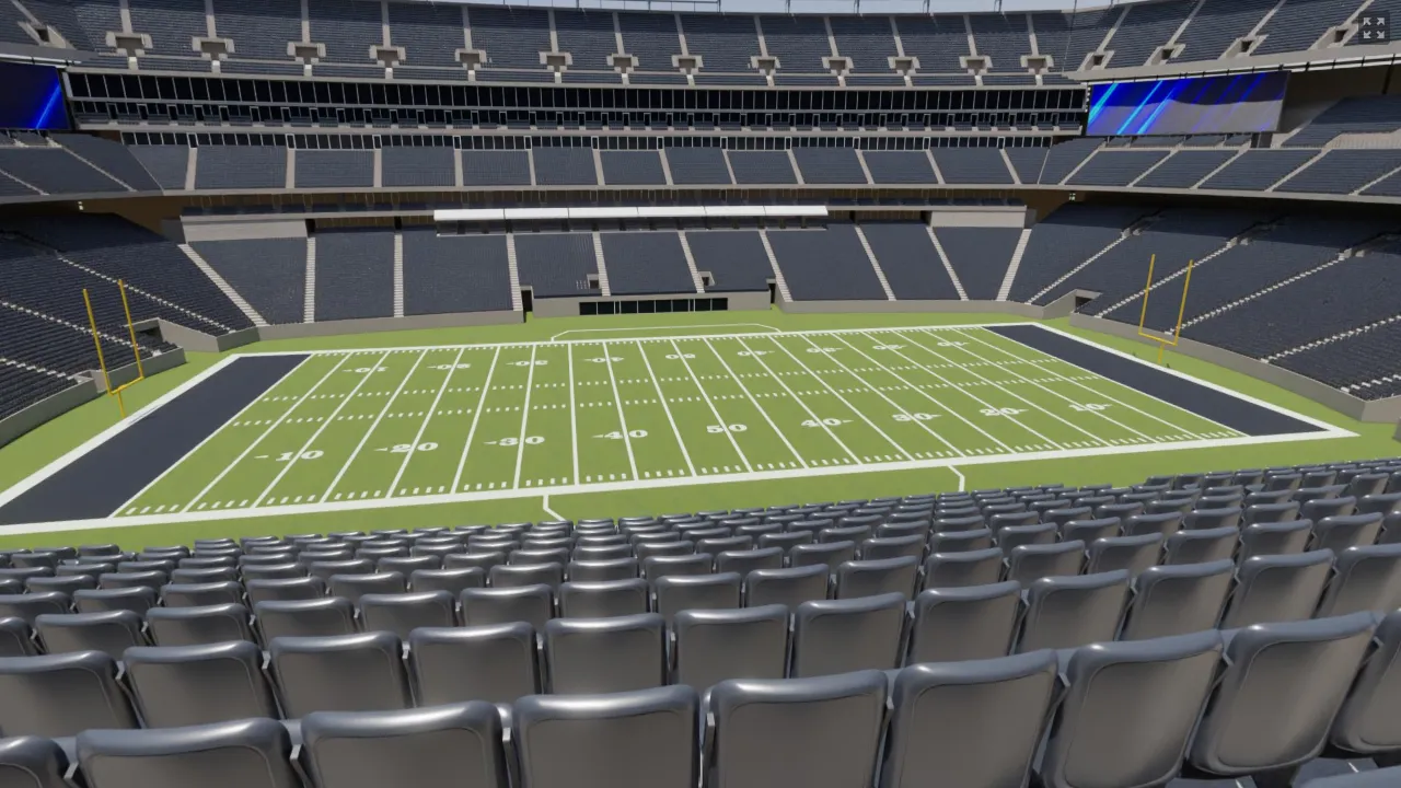 East Mezzanine Club 215, Row 12