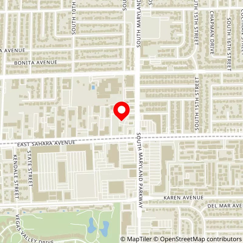 Map of Thomas and Mack Center's location