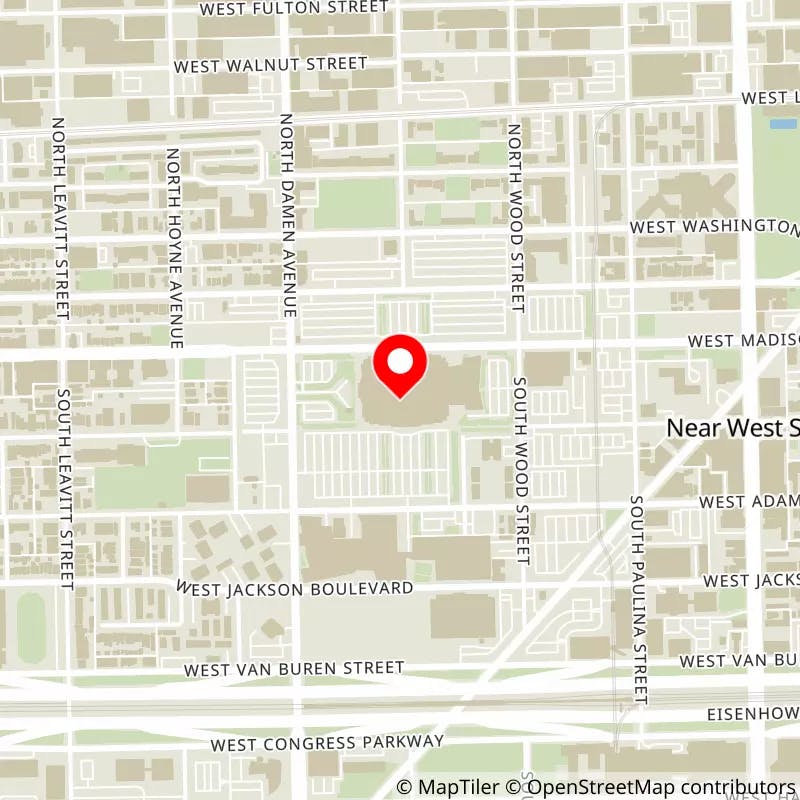Map of United Center's location