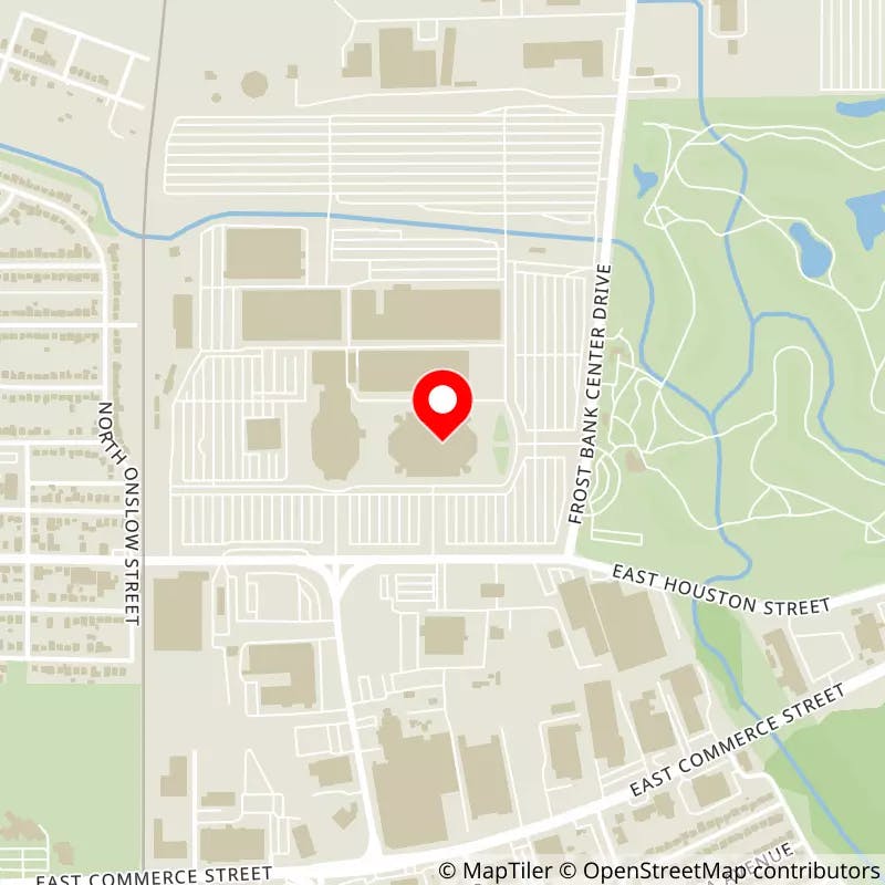 Map of Frost Bank Center (formerly AT&T Center)'s location