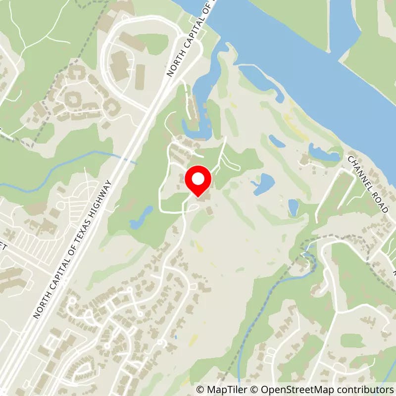 Map of Austin Country Club's location
