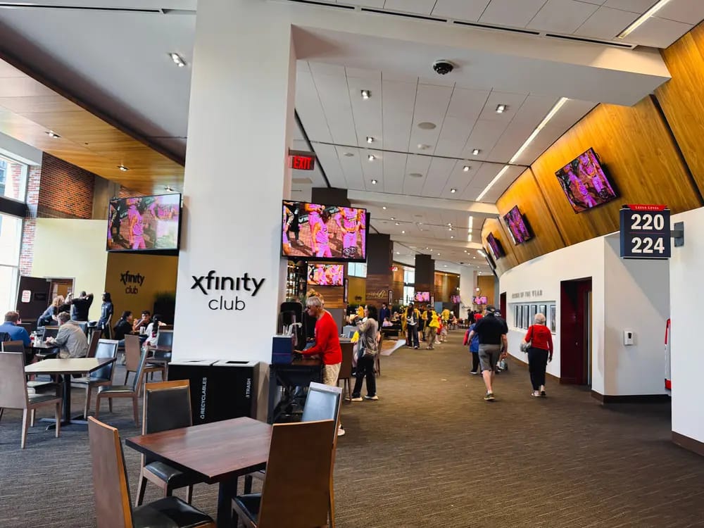 Xfinity Club 226, Row 1 representative photo