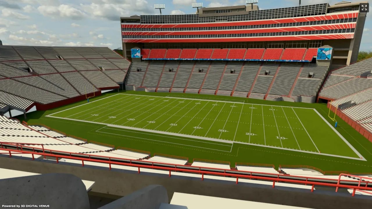 Row Tem Washington Huskies at Nebraska Cornhuskers Football | Club 204, Row 12 ...