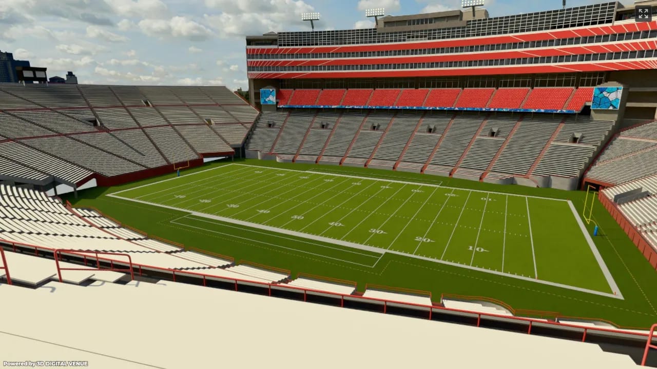 Row Tem Washington Huskies at Nebraska Cornhuskers Football | Club 203, Row 13 ...