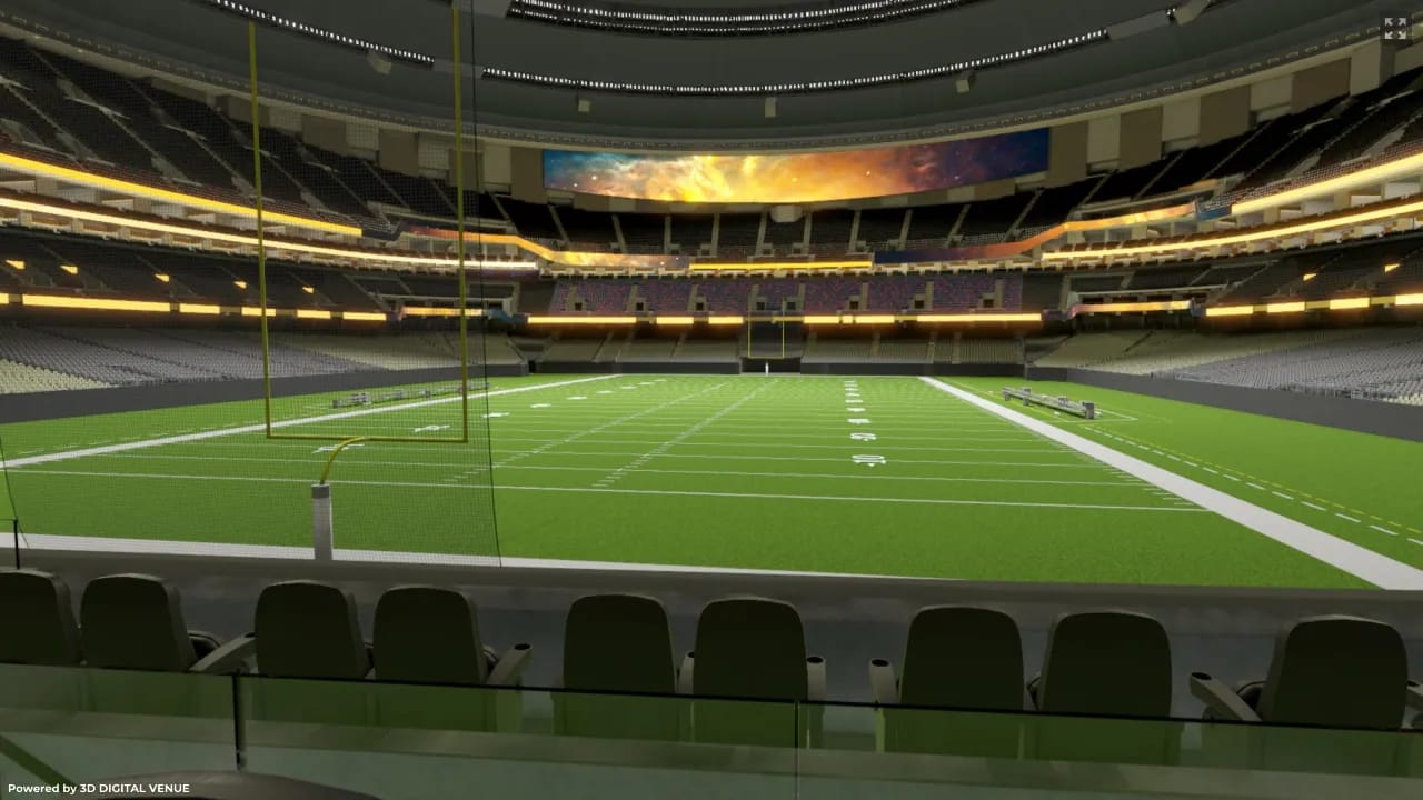 Endzone Club 155C, Row 3
