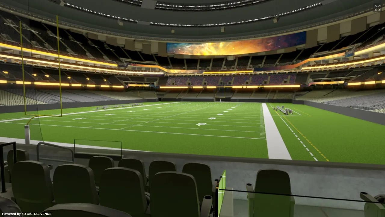 Endzone Club 154C, Row 4
