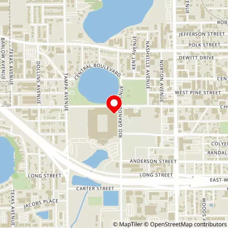 Map of Camping World Stadium's location