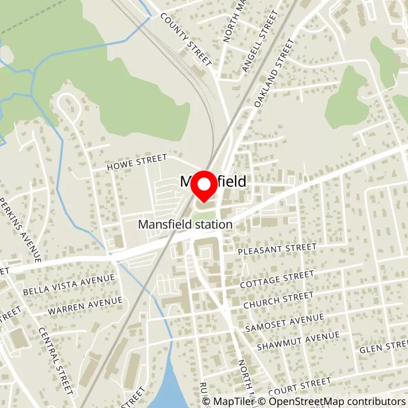 Map of Xfinity Center's location