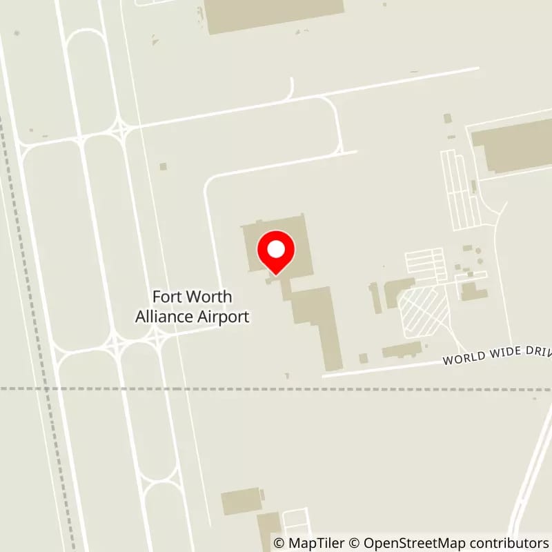 Map of Texas Motor Speedway's location