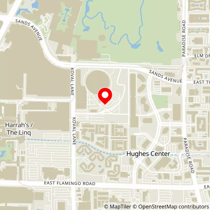 Map of MSG Sphere's location