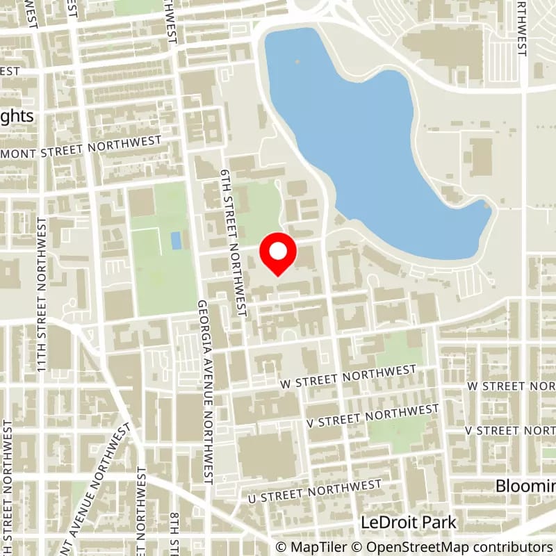Map of Capital One Arena's location