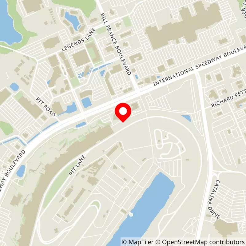 Map of Daytona International Speedway's location