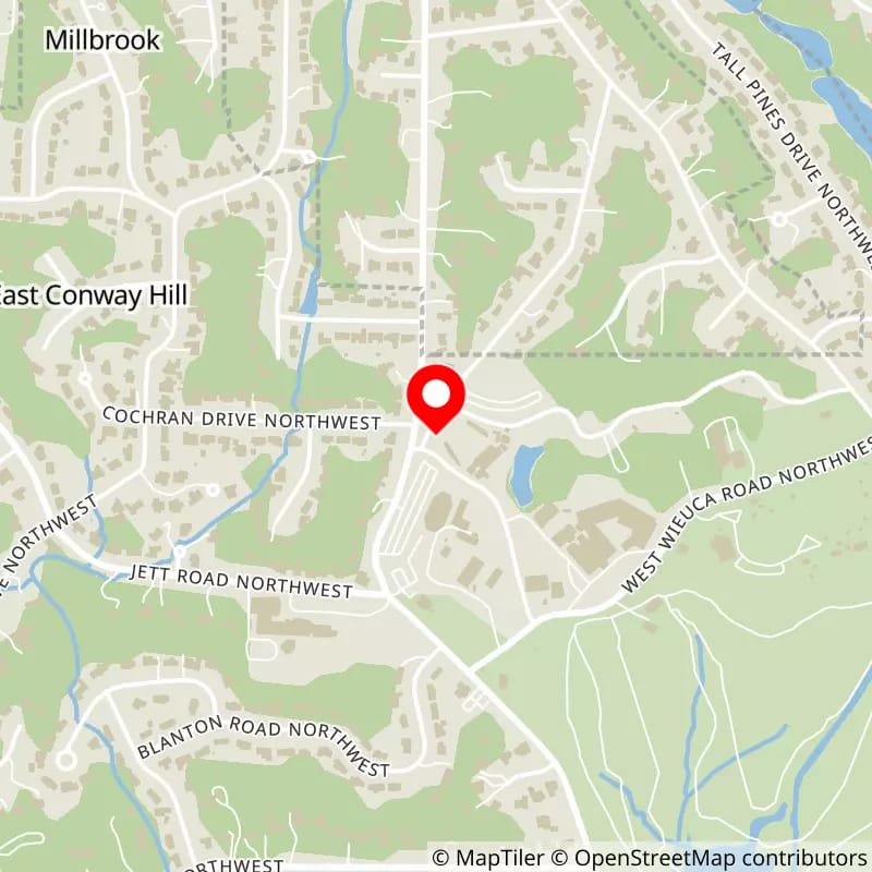 Map of Synovus Bank Amphitheater at Chastain Park's location