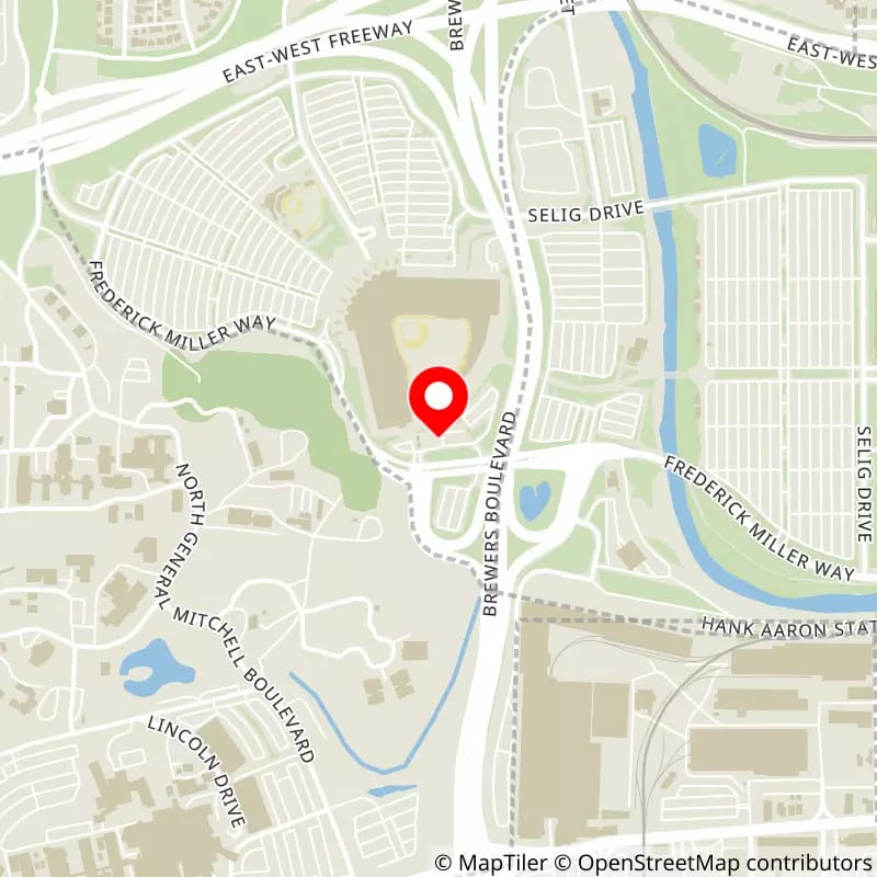 Map of American Family Field's location