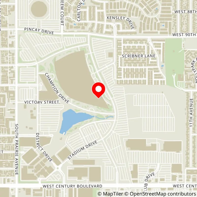 Map of Youtube Theater at Hollywood Park's location