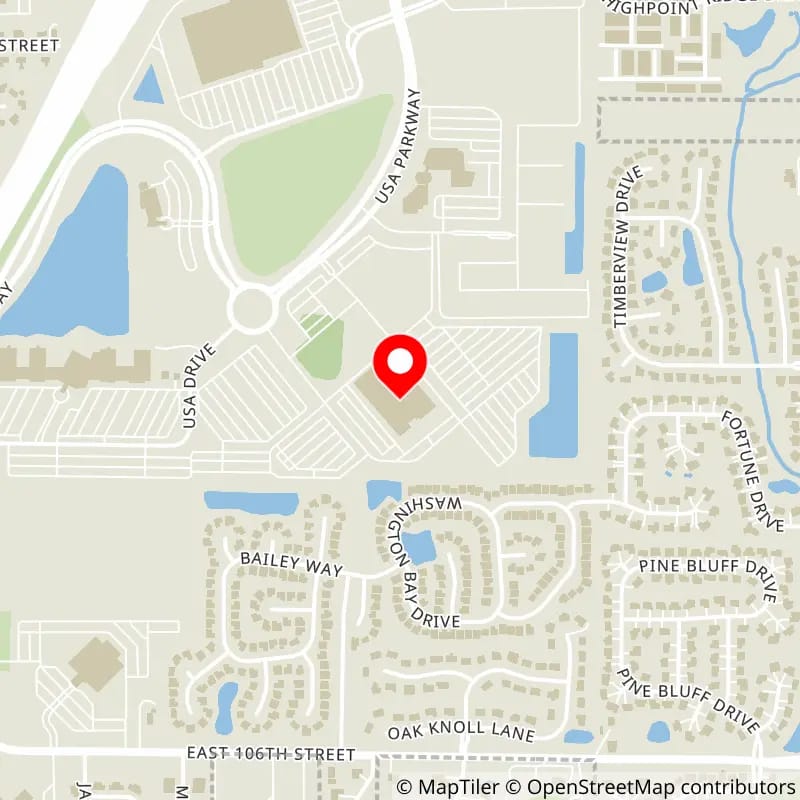 Map of Fishers Event Center's location