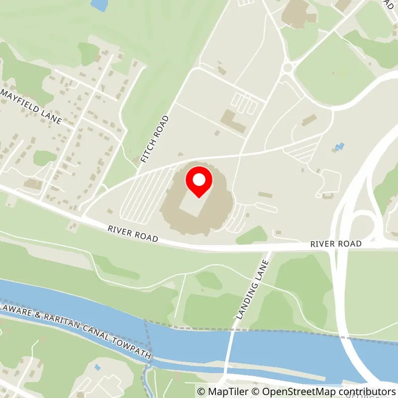 Map of SHI Stadium's location