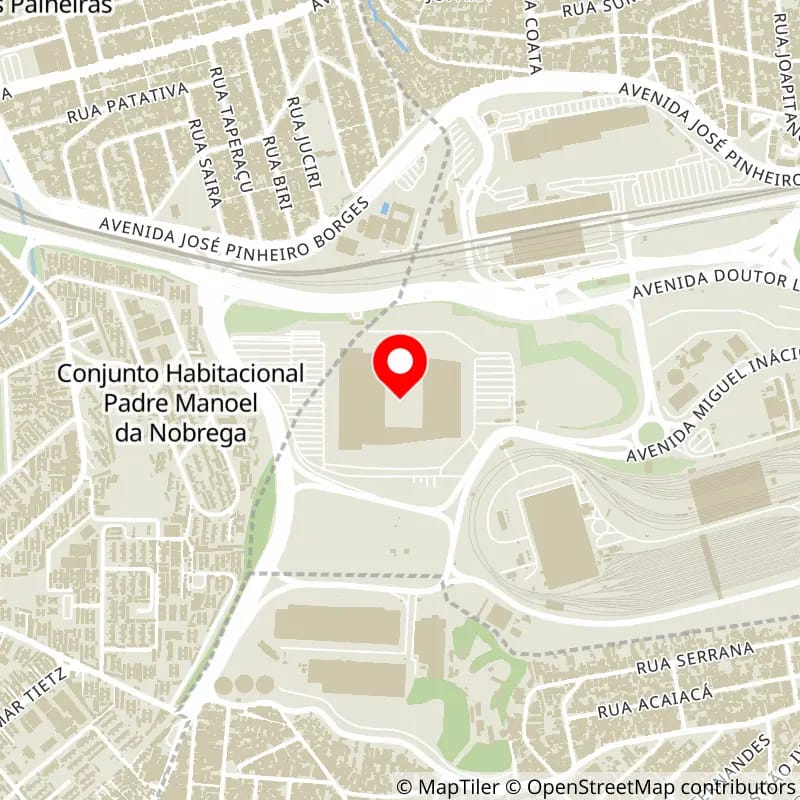 Map of Arena Corinthians's location