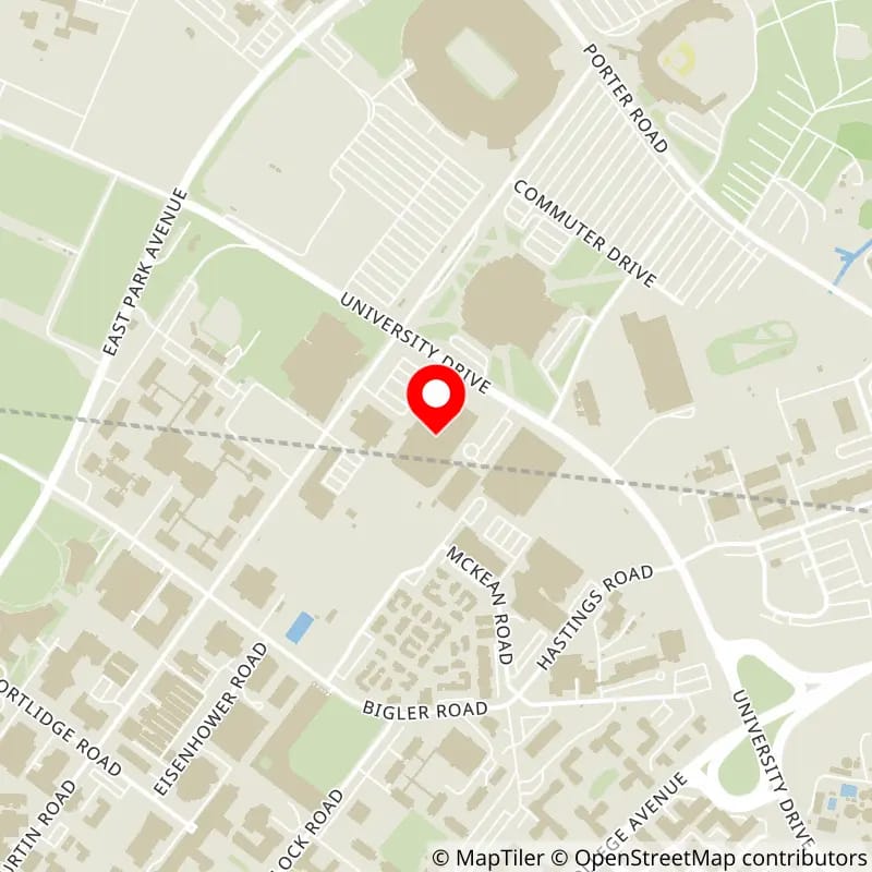 Map of Pegula Ice Arena's location