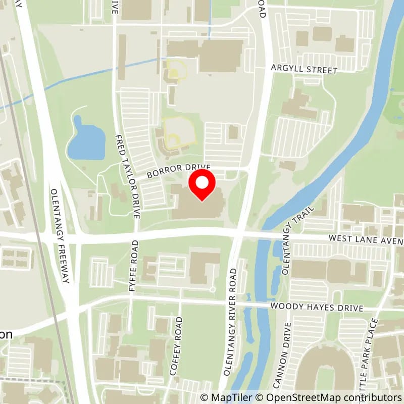 Map of Value City Arena at The Schottenstein Center's location