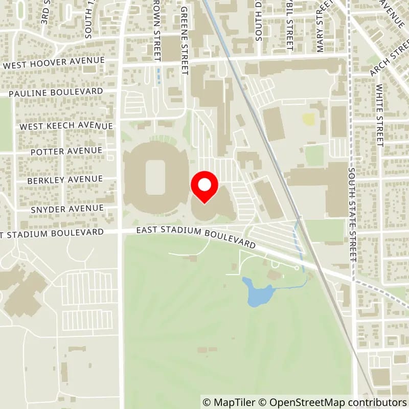 Map of Crisler Center's location
