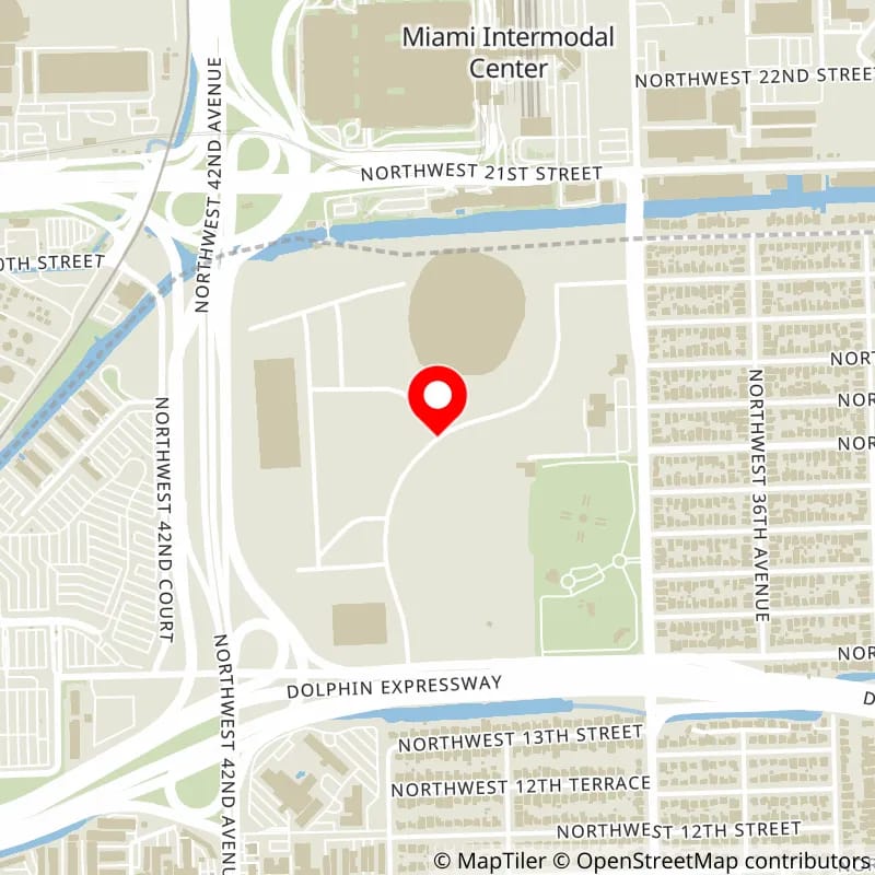 Map of Miami Freedom Park's location