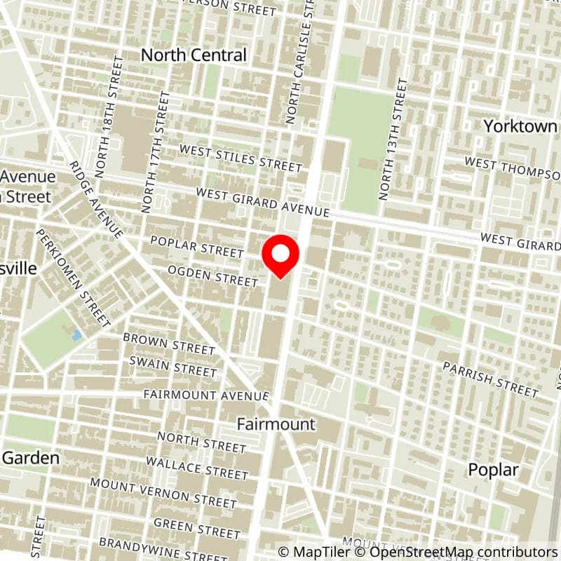 Map of The Met Philadelphia's location