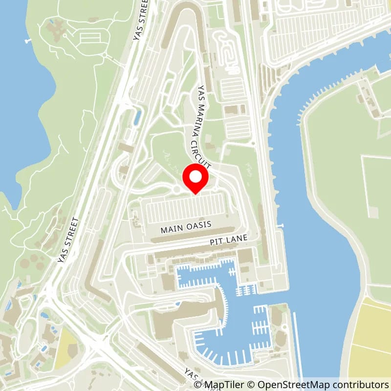 Map of Yas Marina Circuit's location