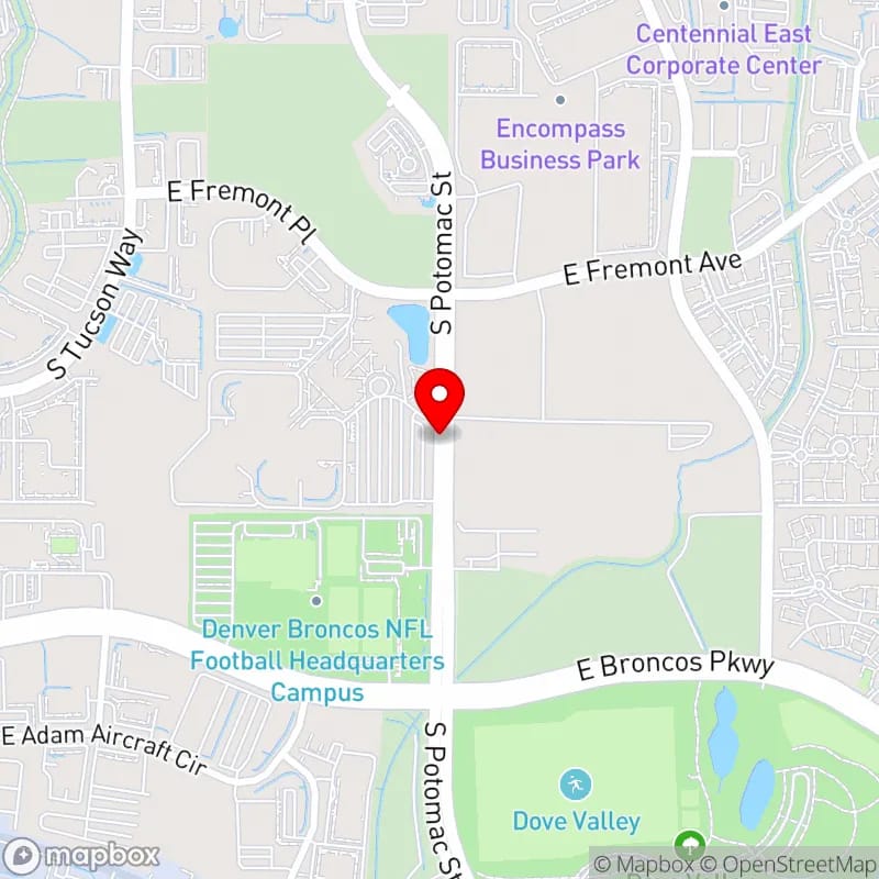 Map of Centennial Stadium's location
