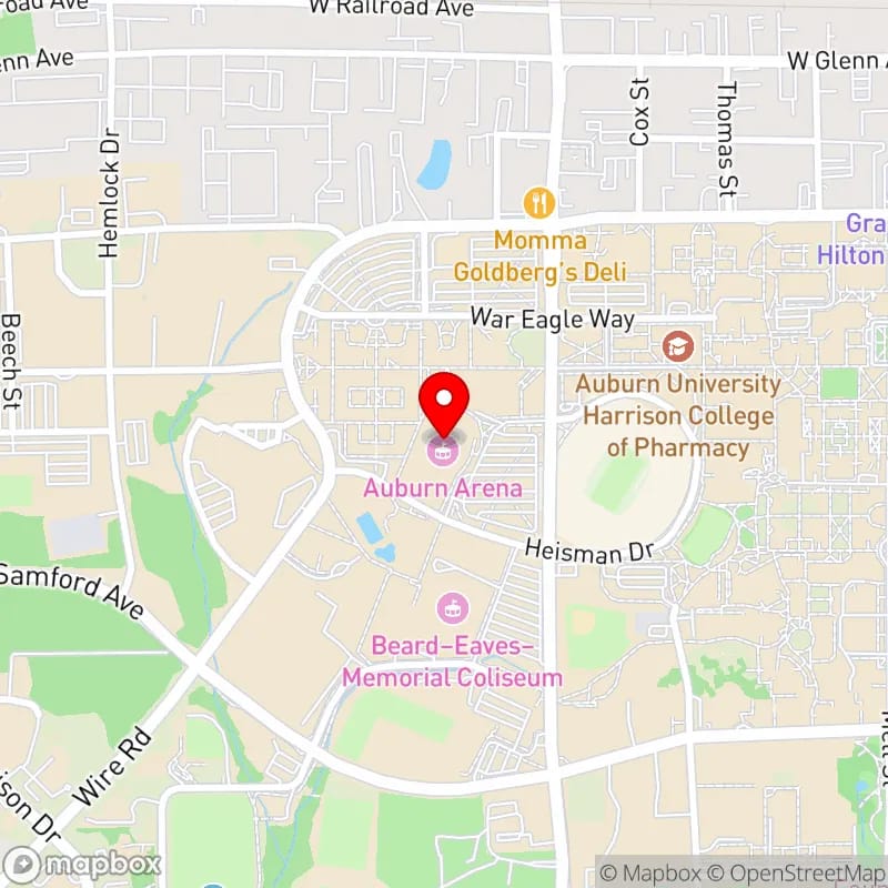 Map of Neville Arena's location