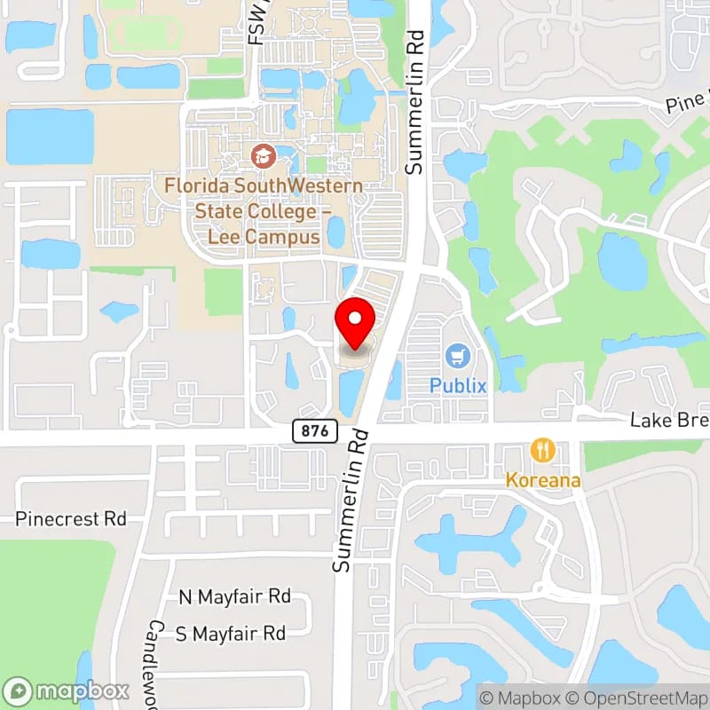 Map of Suncoast Credit Union Arena's location